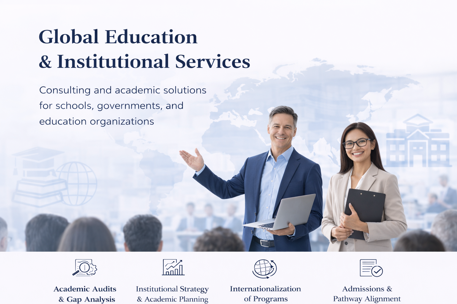 International education consulting and academic strategy for global institutions